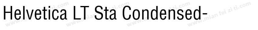 Helvetica LT Sta Condensed字体转换